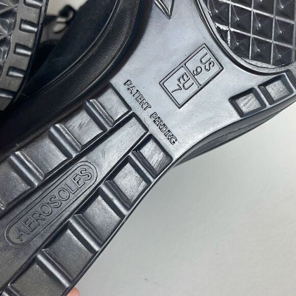 Aerosoles Macaroon Lace Up Suede Wedge Ankle Boots - Picture 8 of 8